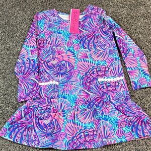 Lilly Pulitzer Pink and Blue Kids Casual Dress